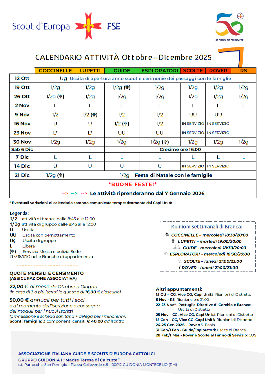 Programma Mensile Gennaio Marzo
